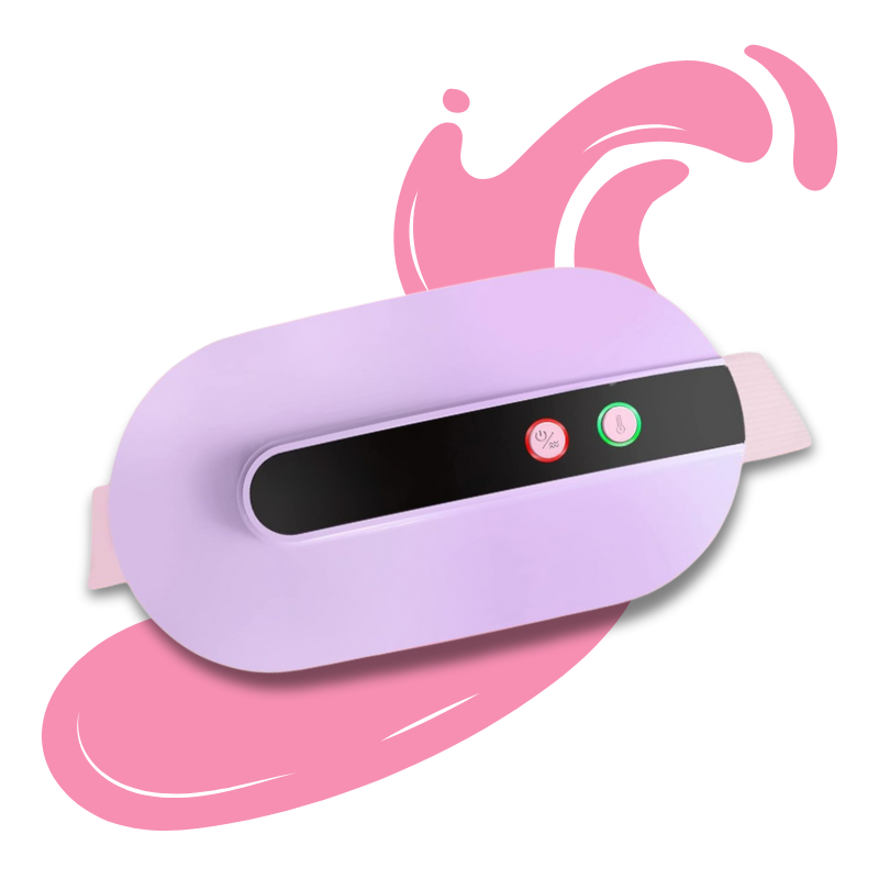 Bouillotte Électrique Ceinture Chauffante | 2h à 5h d'Autonomie, 3 niveaux de températures (40 à 50°C), 3 modes massage vibrant, ultra-légère, Rechargeable USB-C | Miss Bouillotte