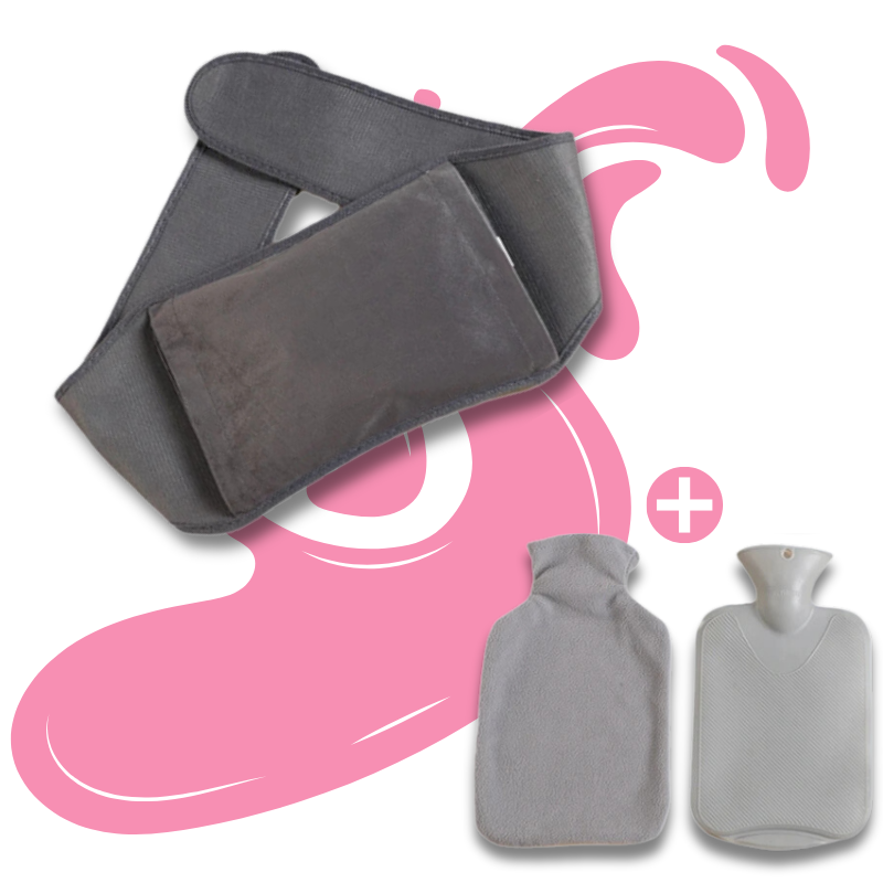 Bouillotte ceinture à eau 1L | 6h de chaleur, ceinture ajustable - Miss Bouillotte
