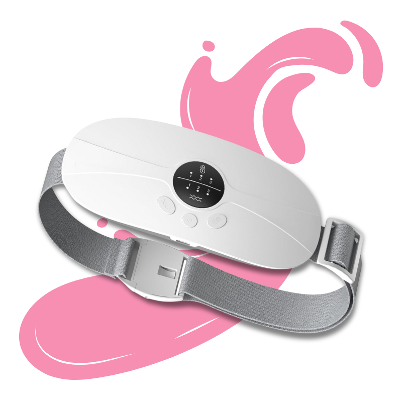 Bouillotte Électrique Ceinture | 3h d'Autonomie, 3 niveaux chaleur (45–65°C), 3 modes massage, Rechargeable USB-C | Miss Bouillotte