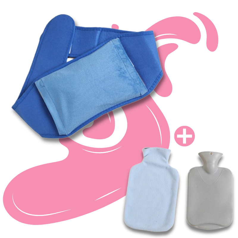 Bouillotte ceinture à eau 1L | 6h de chaleur, ceinture ajustable - Miss Bouillotte