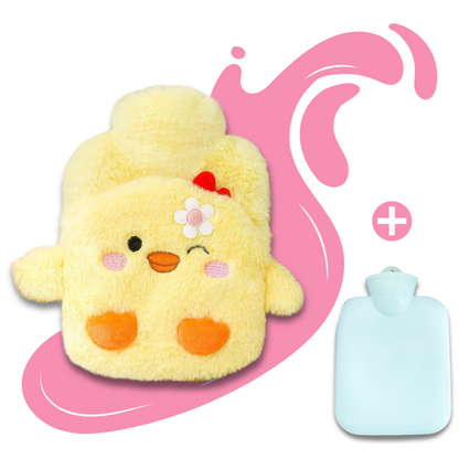 Bouillotte peluche Kawaii à eau 400 ml | 4h de chaleur, housse mignonne pour enfants - Miss Bouillotte