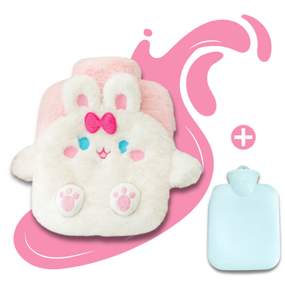Bouillotte peluche Kawaii à eau 400 ml | 4h de chaleur, housse mignonne pour enfants - Miss Bouillotte