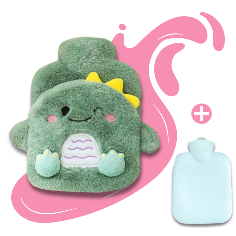Bouillotte peluche Kawaii à eau 400 ml | 4h de chaleur, housse mignonne pour enfants - Miss Bouillotte