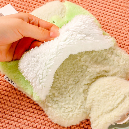 Bouillotte peluche à eau 1L | 4h de chaleur, housse poussin ou grenouille - Miss Bouillotte