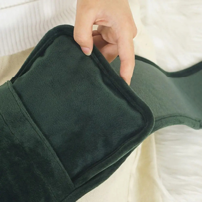 Bouillotte ceinture électrique | 3h de chaleur, gravure tissée dorée - Miss Bouillotte
