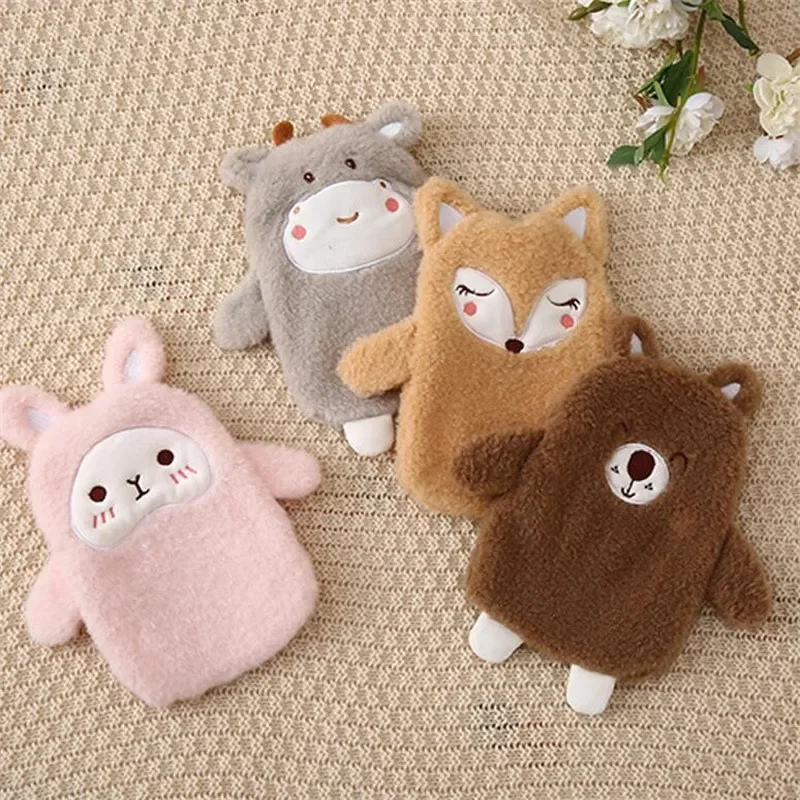 Bouillotte peluche à eau 350 ml | 3 h de chaleur, animaux Kawaii - Miss Bouillotte