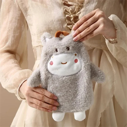 Bouillotte peluche à eau 350 ml | 3 h de chaleur, animaux Kawaii - Miss Bouillotte