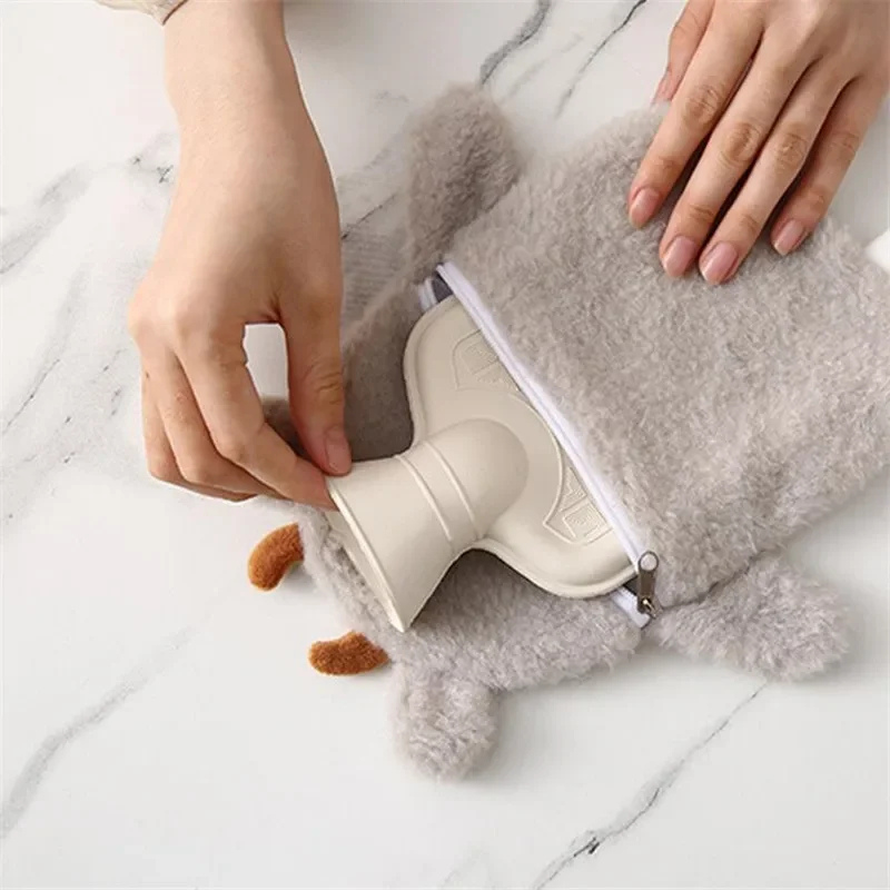 Bouillotte peluche à eau 350 ml | 3 h de chaleur, animaux Kawaii - Miss Bouillotte