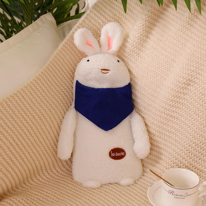 Bouillotte peluche à eau 1L | 4h de chaleur, housse petit ourson ou petit lapin - Miss Bouillotte