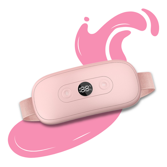 Bouillotte Électrique Ceinture | 3h d'Autonomie, 6 Niveaux Températures (45 - 65°C), Massage Intégré, Rechargeable USB-C | Miss Bouillotte