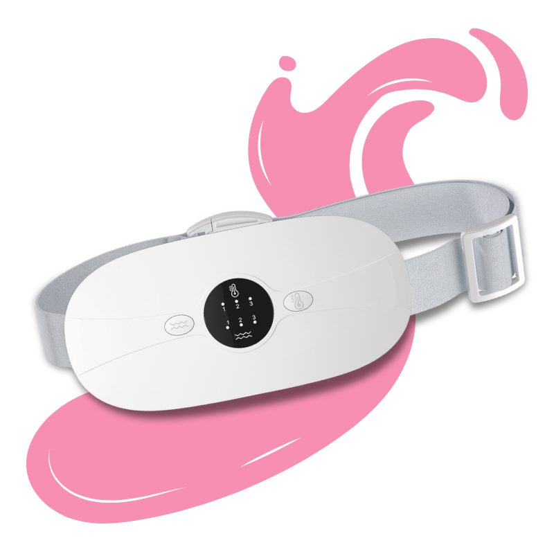 Bouillotte Électrique Ceinture | 3h d'Autonomie, 3 niveaux chaleur (45–65°C), 3 modes massage, Rechargeable USB-C | Miss Bouillotte