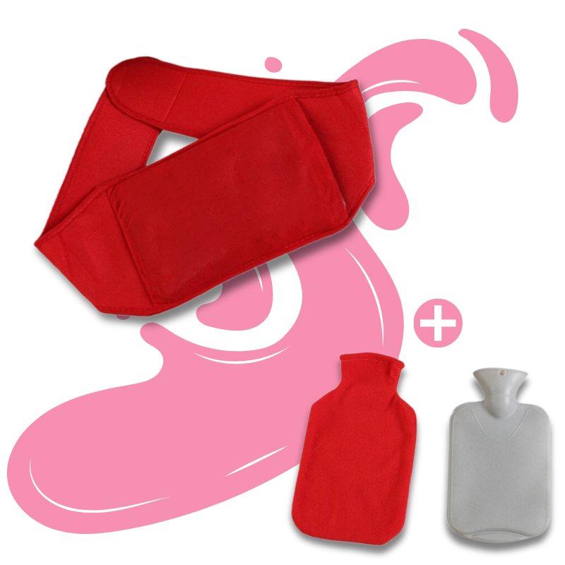 Bouillotte ceinture à eau 1L | 6h de chaleur, ceinture ajustable - Miss Bouillotte