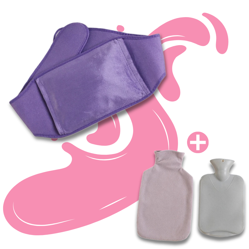 Bouillotte ceinture à eau 1L | 6h de chaleur, ceinture ajustable - Miss Bouillotte