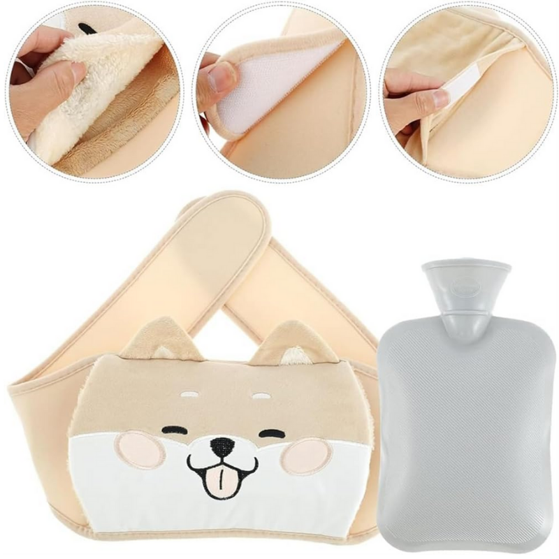 Bouillotte ceinture à eau 1L | 6h de chaleur, Chat noir Kawaii - Miss Bouillotte