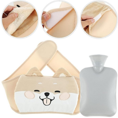 Bouillotte ceinture à eau 1L | 6h de chaleur, Chat noir Kawaii - Miss Bouillotte