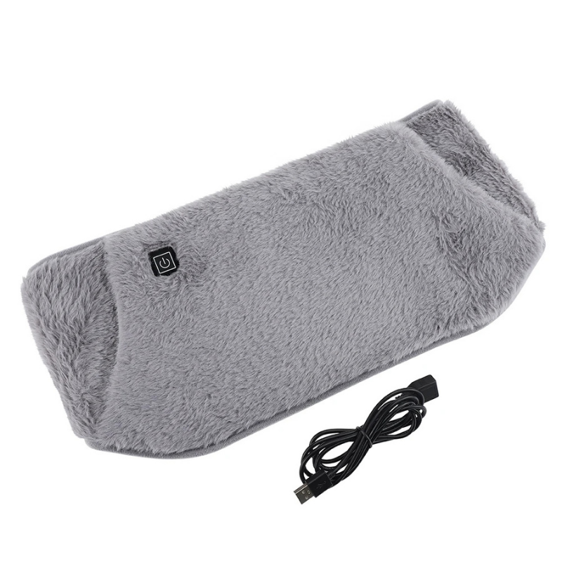 Bouillotte électrique USB rechargeable | Ceinture chauffante 5h de chaleur, moumoute douce lavable - Miss Bouillotte