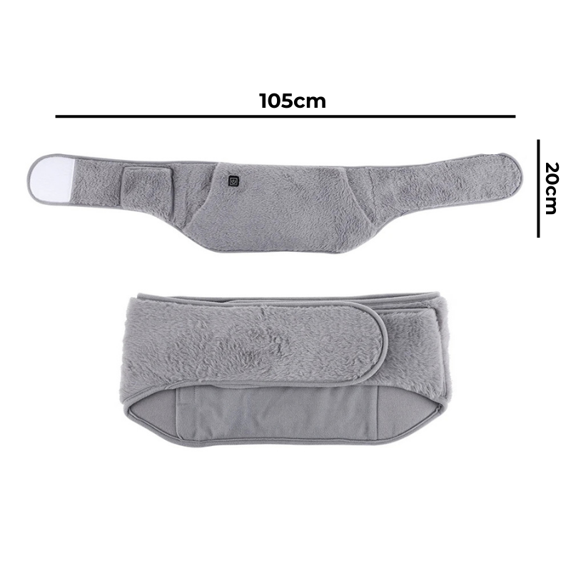 Bouillotte électrique USB rechargeable | Ceinture chauffante 5h de chaleur, moumoute douce lavable - Miss Bouillotte
