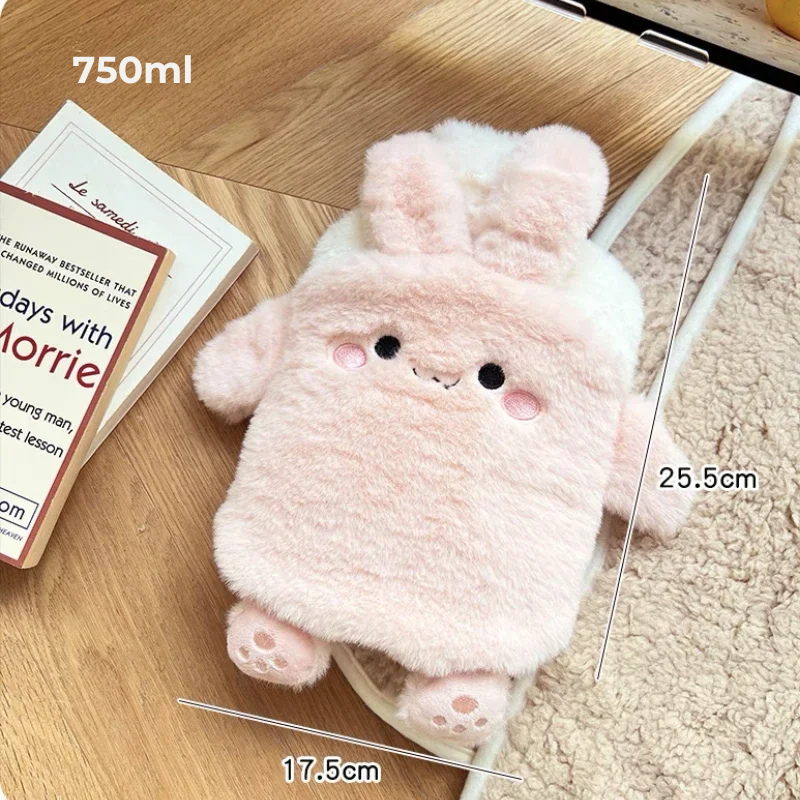 Bouillotte peluche à eau 750 ml | 4h de chaleur, animaux Kawaii - Miss Bouillotte