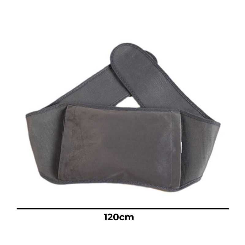 Bouillotte ceinture à eau 1L | 6h de chaleur, housse en moumoute - Miss Bouillotte