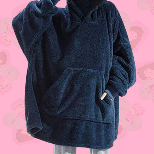Sweat plaid oversize taille unique