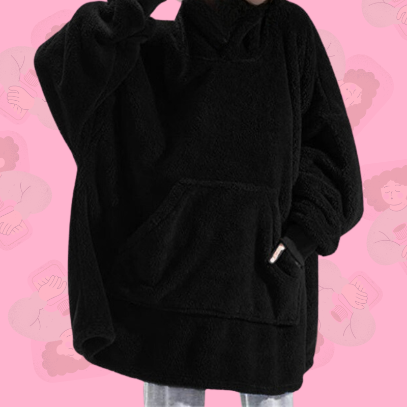 Sweat plaid oversize taille unique