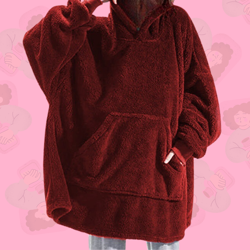 Sweat plaid oversize taille unique