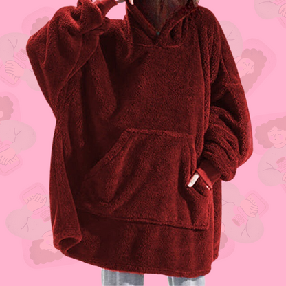 Sweat plaid oversize taille unique