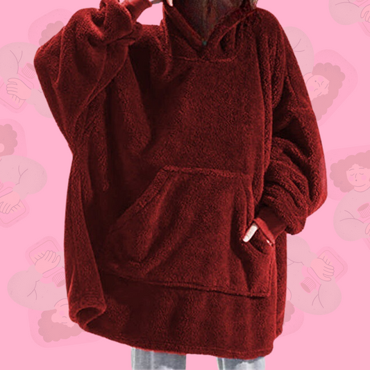Sweat plaid oversize taille unique