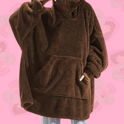 Sweat plaid oversize taille unique