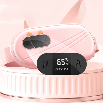 Bouillotte Électrique Ceinture | 3h d'Autonomie, 6 Niveaux de Température (40–65°C), Massage , Écran LED, Recharge USB-C | Miss Bouillotte