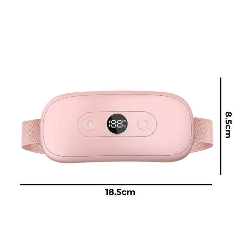 Bouillotte Électrique Ceinture | 3h d'Autonomie, 6 Niveaux Températures (45 - 65°C), Massage Intégré, Rechargeable USB-C | Miss Bouillotte