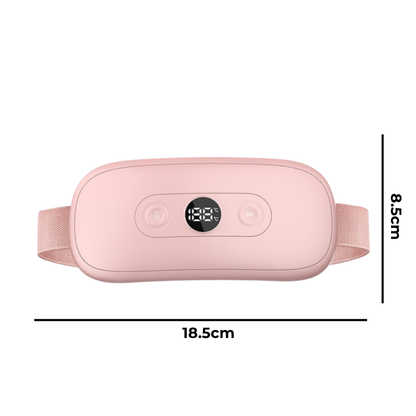Bouillotte Électrique Ceinture | 3h d'Autonomie, 6 Niveaux Températures (45 - 65°C), Massage Intégré, Rechargeable USB-C | Miss Bouillotte