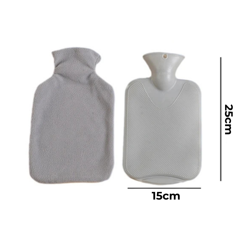 Bouillotte ceinture à eau 1L | 6h de chaleur, housse en moumoute - Miss Bouillotte