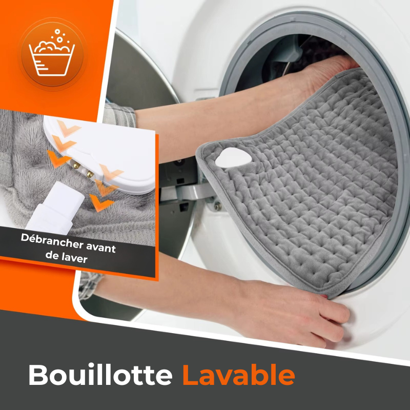 Bouillotte Électrique Ceinture Chauffante | 9 Niveaux Chauffants (40 - 55°C), Minuteur 4 Modes, Prise Secteur | Miss Bouillotte