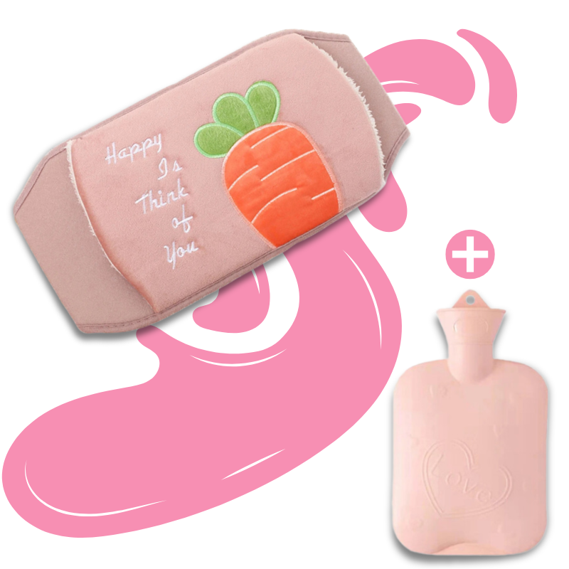 Bouillotte ceinture à eau 1L | 6h de chaleur, Dessin fruits et légumes - Miss Bouillotte