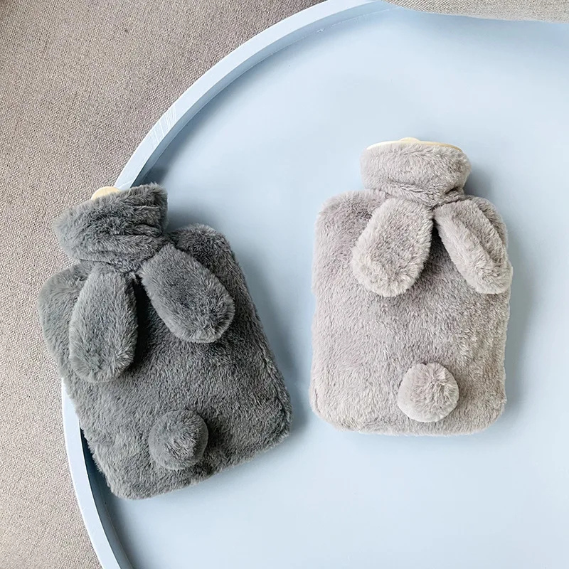 Bouillotte à eau lapinou 2L | 6h de chaleur, housse oreilles de lapin - Miss Bouillotte