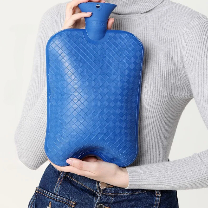 Grande bouillotte à eau 3L | 6h de chaleur, anti-fuite - Miss Bouillotte