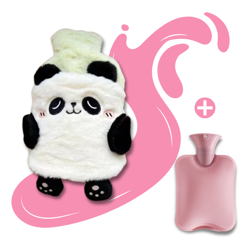 Bouillotte peluche à eau 750 ml | 4h de chaleur, animaux Kawaii - Miss Bouillotte