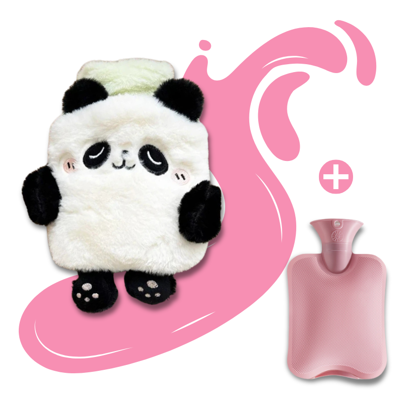 Bouillotte peluche à eau 750 ml | 4h de chaleur, animaux Kawaii - Miss Bouillotte