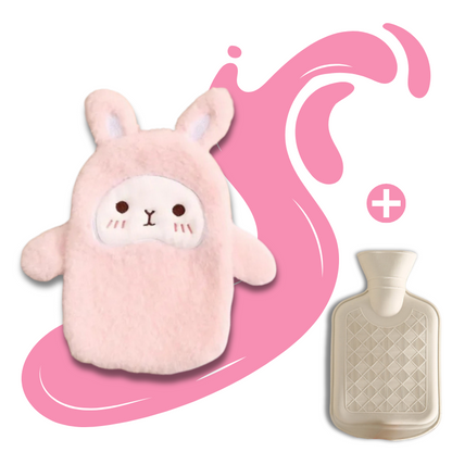 Bouillotte peluche à eau 350 ml | 3 h de chaleur, animaux Kawaii - Miss Bouillotte