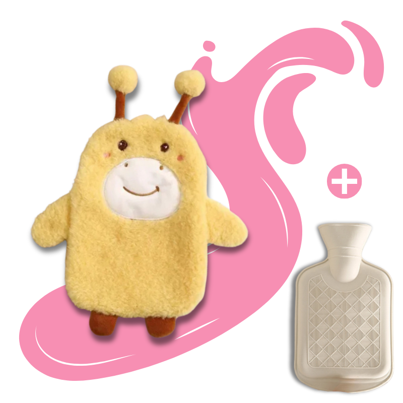 Bouillotte peluche à eau 350 ml | 3 h de chaleur, animaux Kawaii - Miss Bouillotte