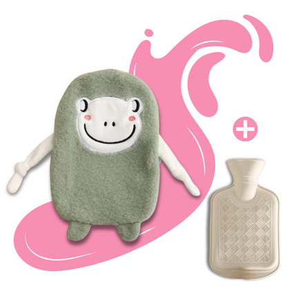 Bouillotte peluche à eau 350 ml | 3 h de chaleur, animaux Kawaii - Miss Bouillotte