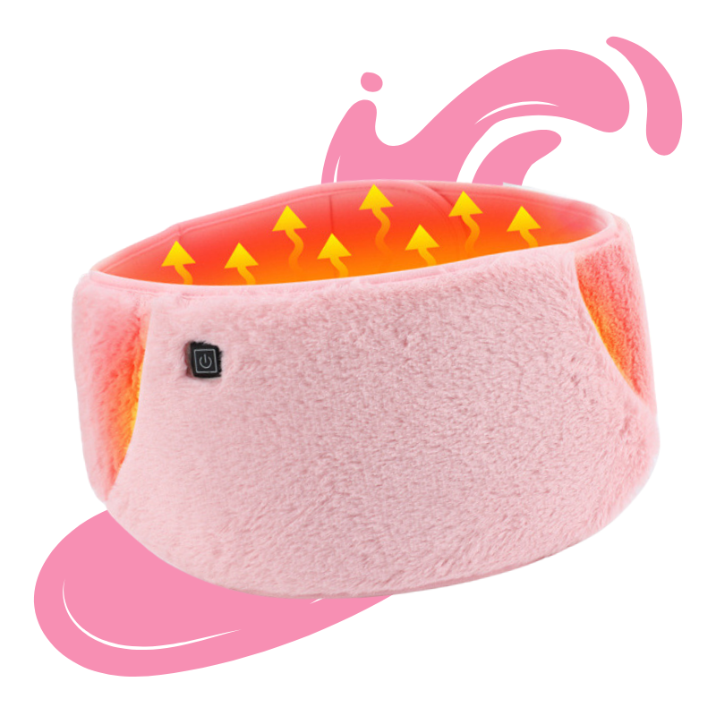 Bouillotte électrique USB rechargeable | Ceinture chauffante 5h de chaleur, moumoute douce lavable - Miss Bouillotte