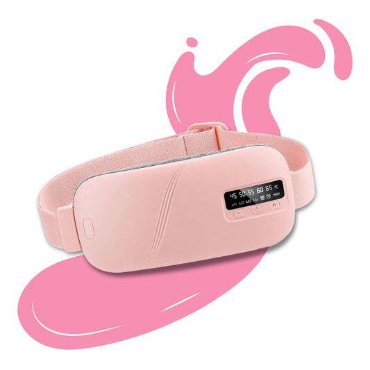 Bouillotte Électrique Ceinture | 3h d’Autonomie, 5 Niveaux Températures 45 - 65°C, 4 Niveaux de Vibration, 2 Minuteries (15–30 min), Rechargeable USB-C | Miss Bouillotte