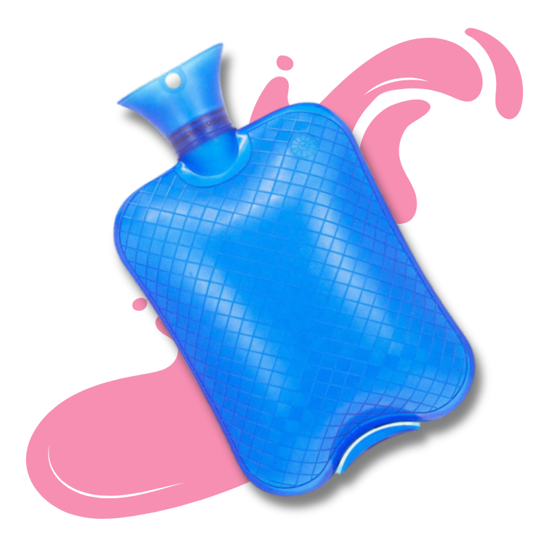 Grande bouillotte à eau 3L | 6h de chaleur, anti-fuite - Miss Bouillotte