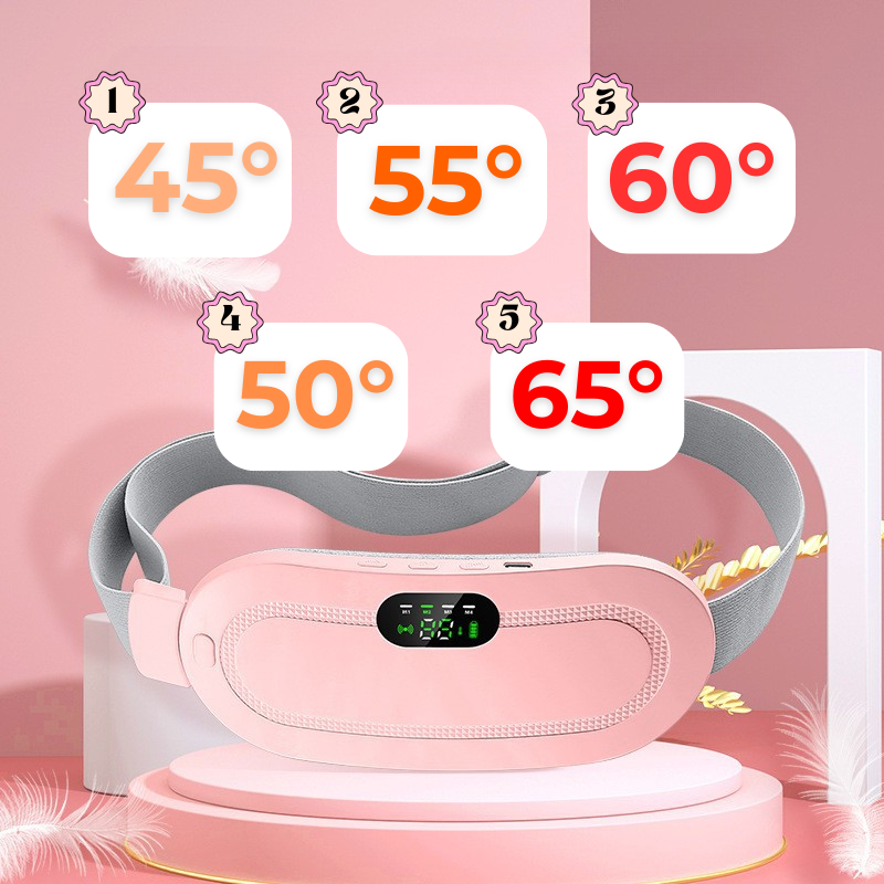 Bouillotte Électrique Ceinture | 2h Autonomie, Massage Intelligent, 5 Niveaux Température, Confort Optimal | Miss Bouillotte