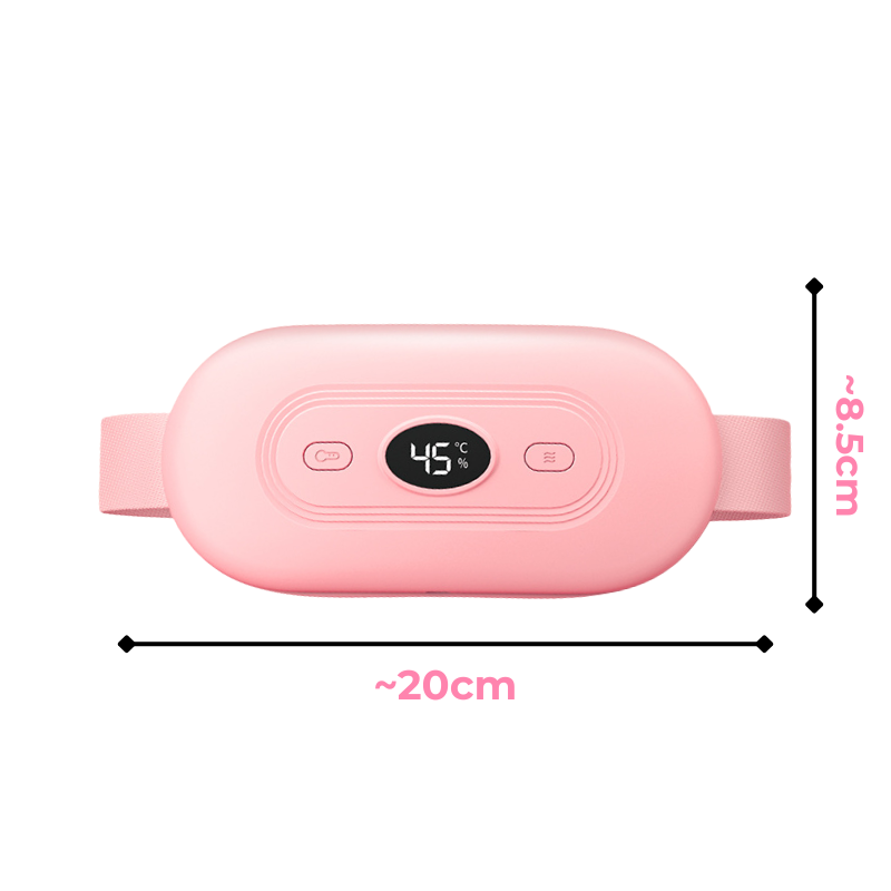 Bouillotte Électrique Ceinture | 2h d'Autonomie, 9 niveaux de chaleur (35 – 65°C), massage vibrant, Rechargeable USB-C | Miss Bouillotte