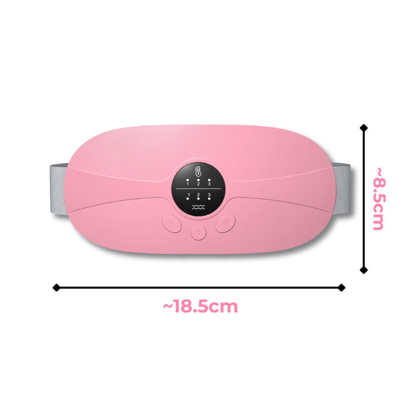 Bouillotte Électrique Ceinture | 3h d'Autonomie, 3 niveaux chaleur (45–65°C), 3 modes massage, Rechargeable USB-C | Miss Bouillotte