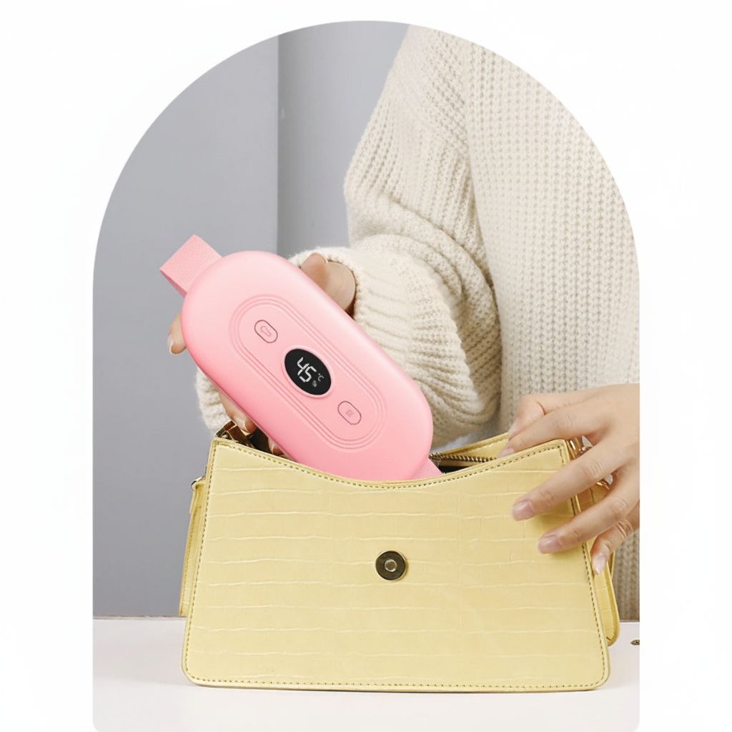 Bouillotte Électrique Ceinture | 2h d'Autonomie, 9 niveaux de chaleur (35 – 65°C), massage vibrant, Rechargeable USB-C | Miss Bouillotte