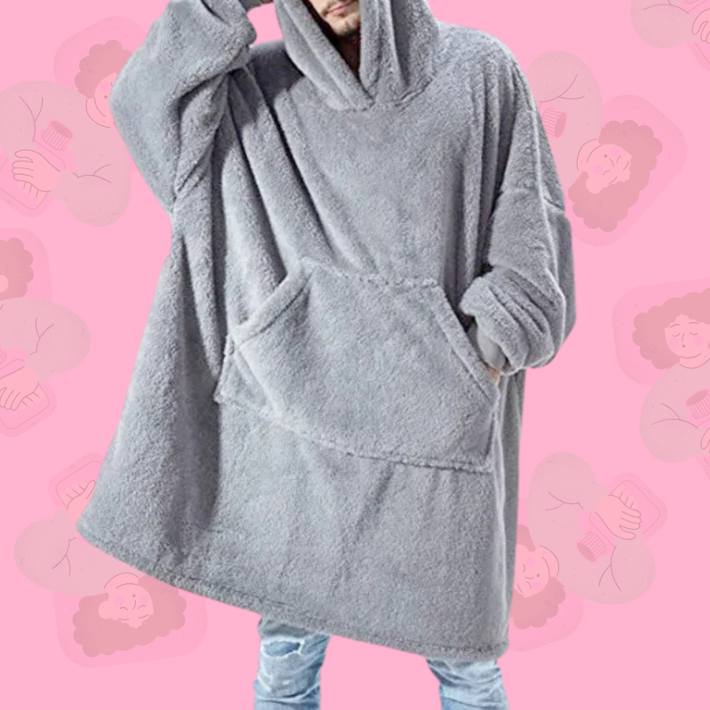 Sweat plaid oversize taille unique